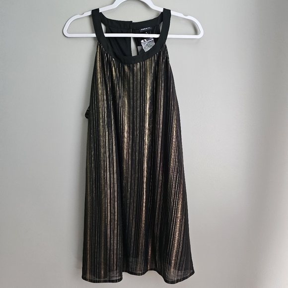 Torrid Black & Gold Stripe Goddess Tunic Top Multi Plus Size 2 2X 18 20 - Picture 4 of 7